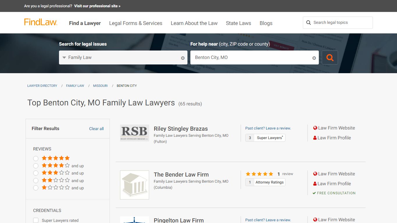 Best Benton City Missouri Family Law Lawyers & Law Firms | FindLaw