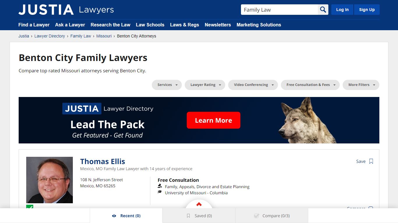 Benton City Family Lawyers | Compare Top Rated Missouri Attorneys | Justia